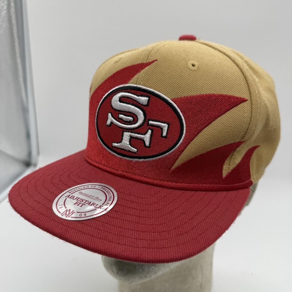 San Francisco 49ers Sharktooth Snapback Hat Mitchell & Ness NFL